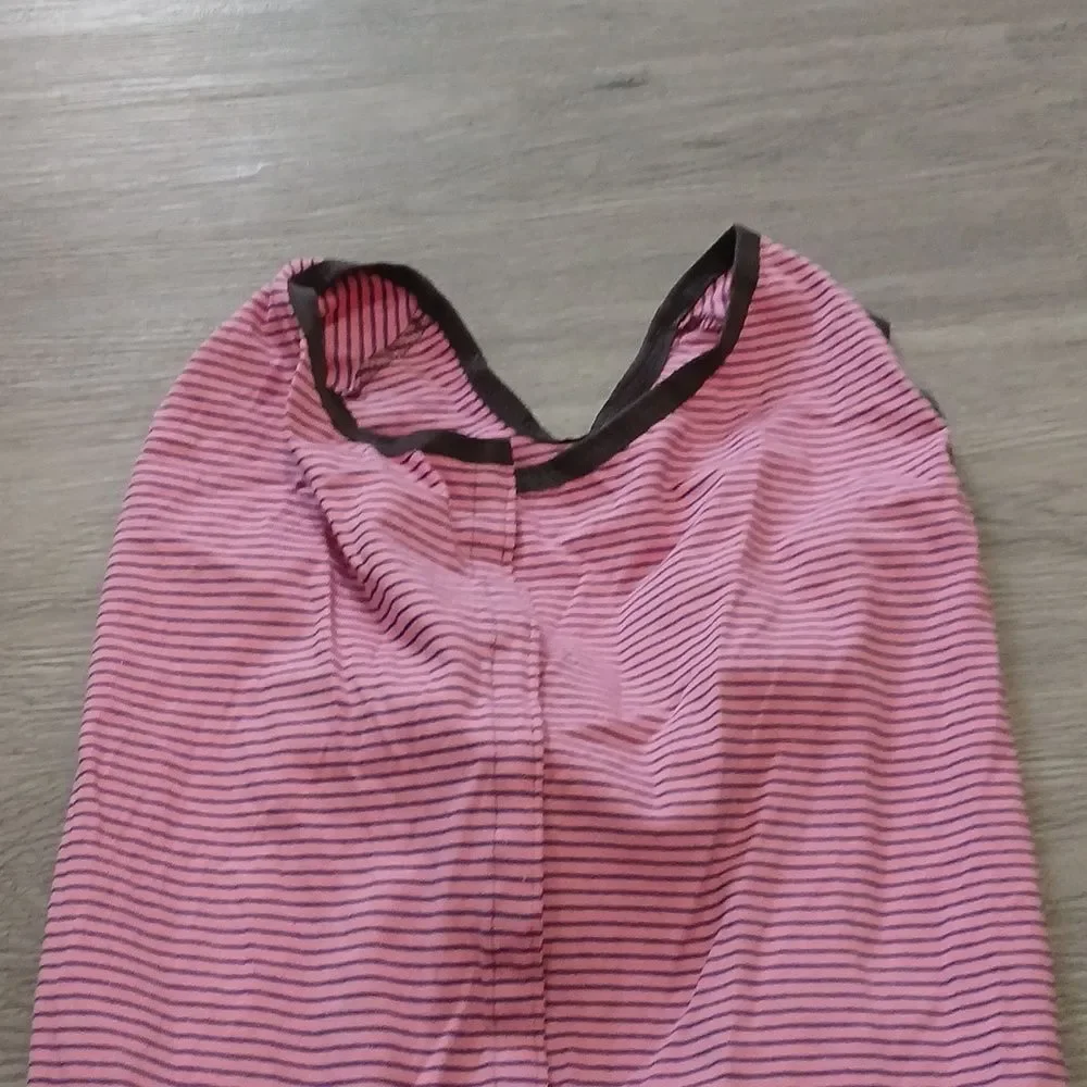 Pink and Black Striped Dog Sweater Pajamas Sz XL NWOT